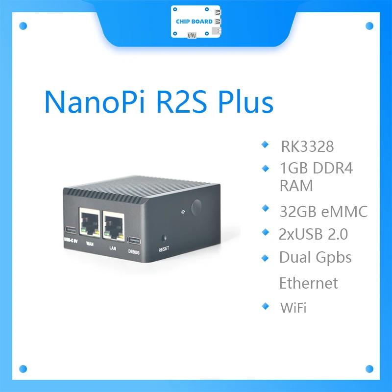 NanoPi R2S ÷ ̴  , RK3328  ⰡƮ ̴ Ʈ, 32GBeMMC, M.2WiF 